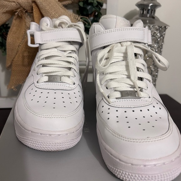 Nike All-White Air Force 1 High-Tops - Picture 3 of 6